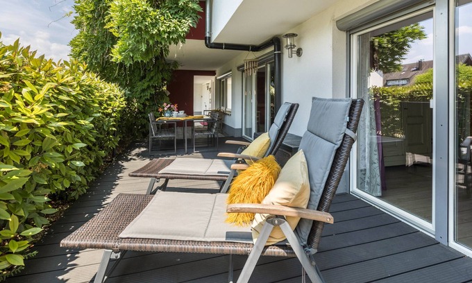 Radolfzell am Bodensee Apartment | Apartment 'Haus Auryn' with Private Terrace, Shared Garden and Wi-Fi