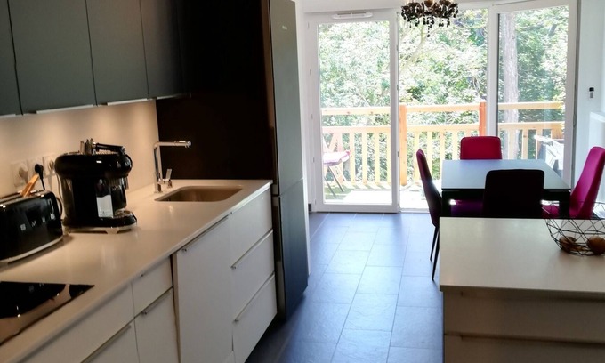 Normandy Apartment | apartment 200 m from the beach on level ground