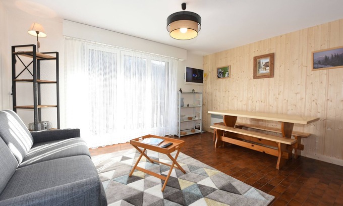 Le Grand-Bornand Apartment | Apartment 3★ Aravis view, south-facing balcony, 5 pers, near village & shuttle bus
