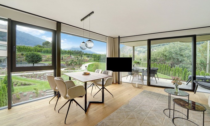 Castelbello-Ciardes Apartment | Apartment "Amaril Nature 108" with Mountain View, Private Terrace & Wi-Fi