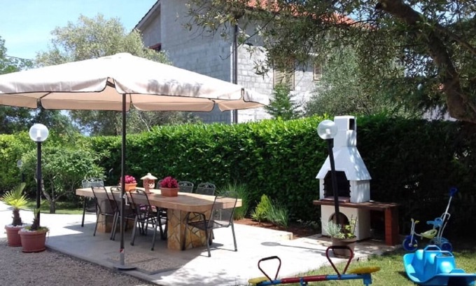 Sveti Anton Apartment | Apartment Dragica - with kids playground: A1 MIA(2+1) - Malinska, Island Krk, Croatia