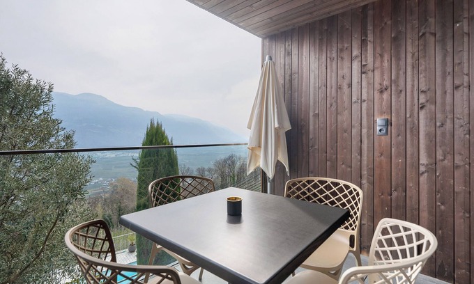 Marlengo Apartment | Apartment 'Helena' with Mountain View, Shared Pool and Wi-Fi