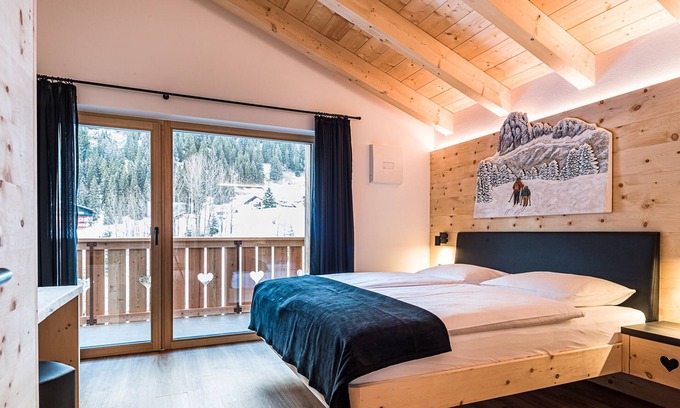 Selva di Val Gardena Apartment | Apartment "Piciulei Pitl" with Mountain View, Garden & Wi-Fi