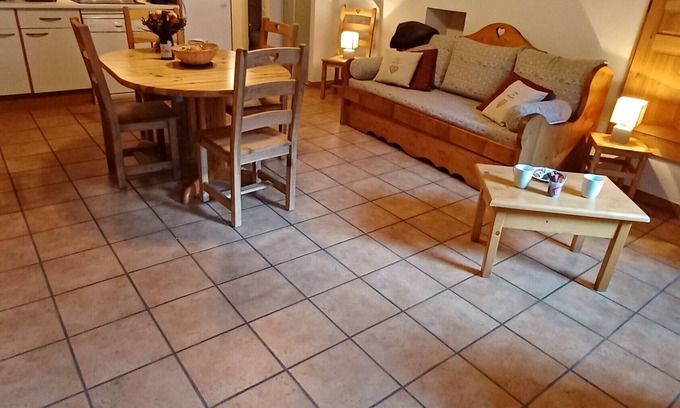 Val Cenis Apartment | Apartment 'Les Campanules' with Mountain View, Balcony and Wi-Fi
