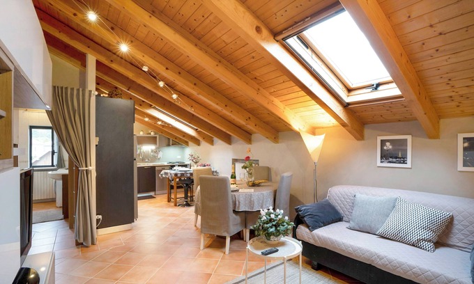 Gozzano Apartment | Apartment 'Mansarda Margherita' with Mountain View & Wi-Fi