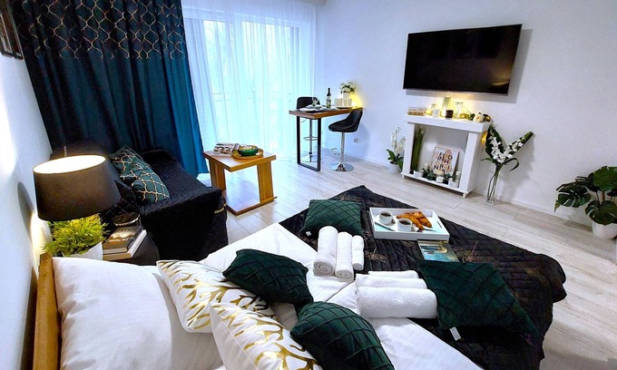 Swinoujscie Apartment | Apartment MARIW MATEJKI 17 mit Blick auf den Park - Strand in der Nahe - 7 min.