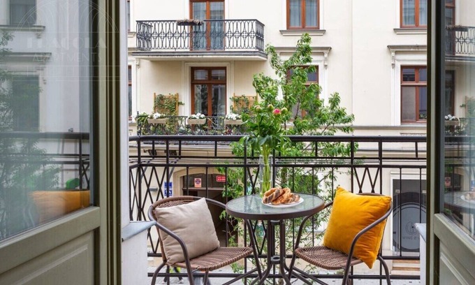 Piasek Południe Apartment | Apartment Pistacchio with balcony