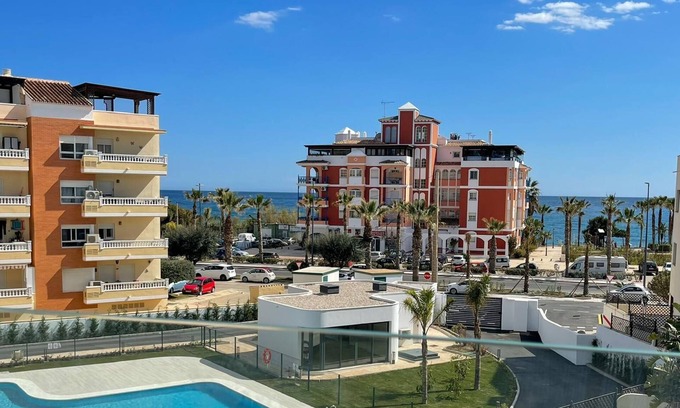 Torrox Costa Apartment | Apartment 'Sun Garden' with Sea View, Wi-Fi & A/C
