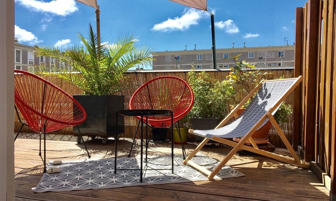 Downtown Le Havre Apartment | APARTMENT TOWN CENTER LE HAVRE 55m2 WITH FULL WEST TERRACE