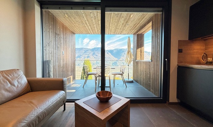 Marlengo Apartment | Apartment 'Victoria' with Mountain View, Shared Pool and Wi-Fi