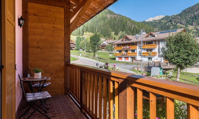 Canazei Apartment | Apartment 'Villa Lory 3' with Mountain View, Shared Garden and Wi-Fi