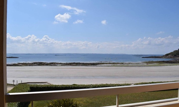 Trebeurden Apartment | Apartment with 2 bedrooms, balcony, and stunning sea view steps from Tresmeur beach