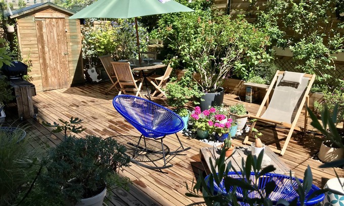 Quartier de Javel House | Apartment with garden terrace near Eiffel Tower 4 persons