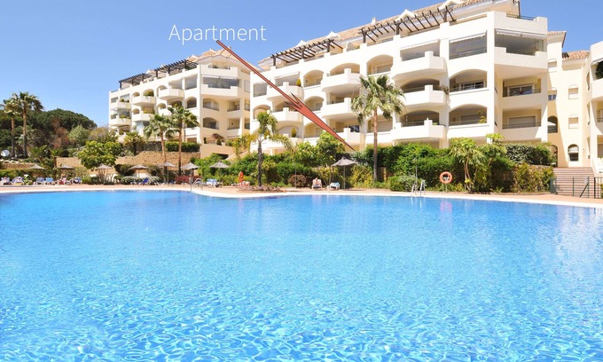 Nikki Beach Apartment | Apartment with large terrace, communal pool. Walking distance sandy beach!