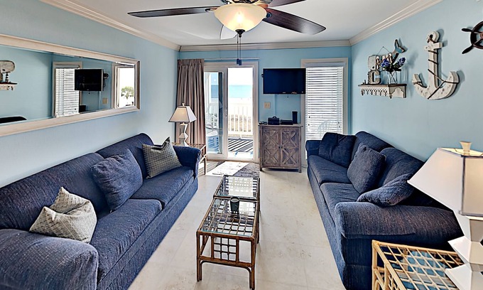 Myrtle Beach Condo | APATB V A307 2BR 2BA Oceanfront Condo near popular Shore Drive - Winter Rental Friendly