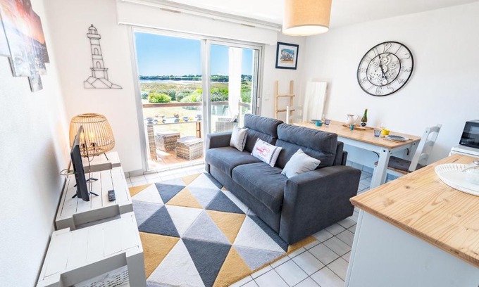 Guidel-Plages Apartment | Appart' Cosy et balcon Face à l'Océan par Groom*
