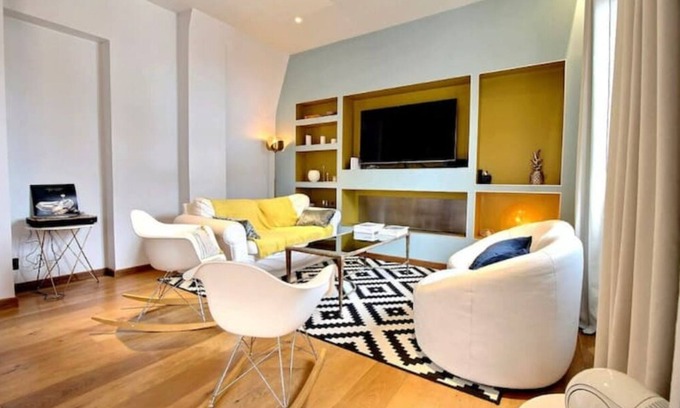 Gare-Jouvenet Apartment | Appartement Design Rouen-gare Parking-netflix, 3 Chambres, 2 Salles de Bains