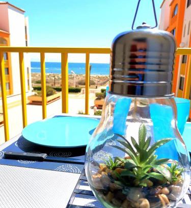 Le Barcares Apartment | appartement vue mer,accès direct plage,fibre,clim,parking public gratuit