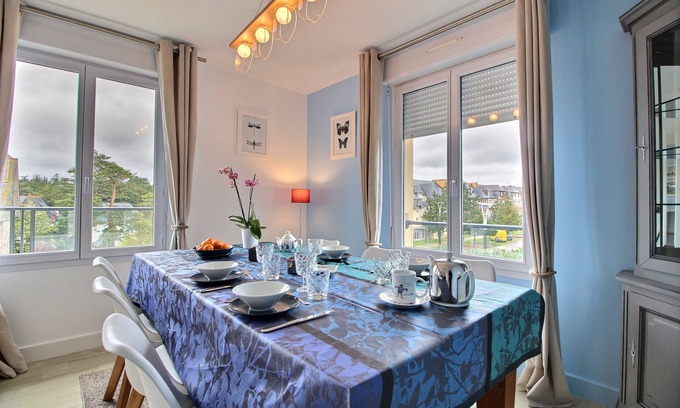 Sables-d'Or-les-Pins Apartment | Appartement vue sur la Station 5 Personnes