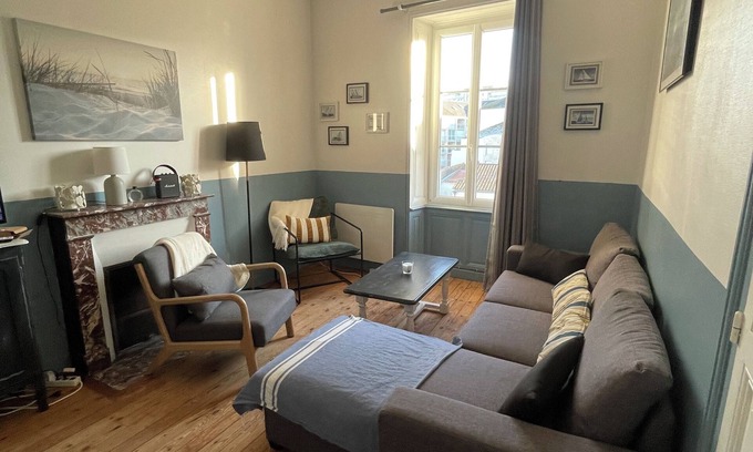 Les Sables d'Olonne Apartment | Appt 3ch/7 pers in the heart of the sands 200m from the beach