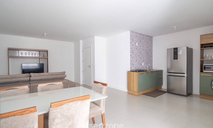 Castelo Branco Apartment | Apto 2Q c/churrasq. 500m da Meia Praia ROT1001