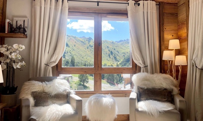 Arc-1950 Apartment | Arc 1950, luxury chalet atmosphere for 5/7 people, 5* ski-in ski-out residence with SPA