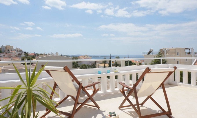 Voula Apartment | Architect's House with stunning sea view by JJ Hospitality-