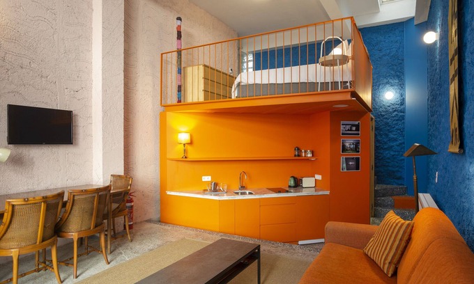 Psirri Apartment | Architect designed studio (EP7R). Green roof top!