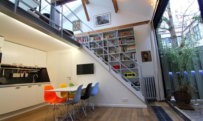 3rd Arrondissement Apartment | Architect's duplex loft in the heart of the Marais