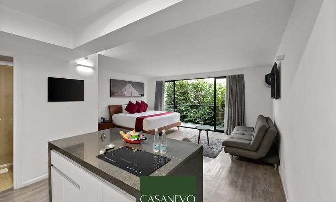Colonia Cuauhtemoc Apartment | Armonik suites By Casanevo - King Bed Suite