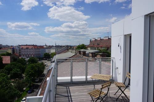 Brigittenau Apartment | Augartenblick Penthauscombo 15/16 - Blick zum Riesenrad
