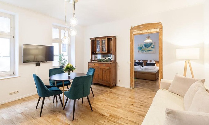 Mitte Apartment | Auguste Suite No 1 Ruhiges Apartment im Zentrum Leipzig