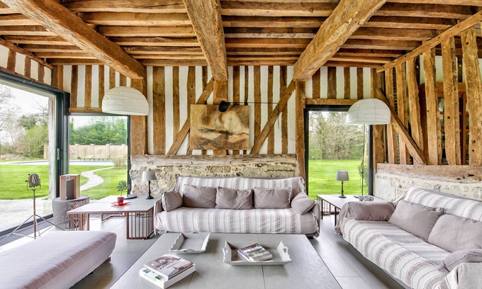 Vauville House | Authentic Normandy wine press with swimming pool