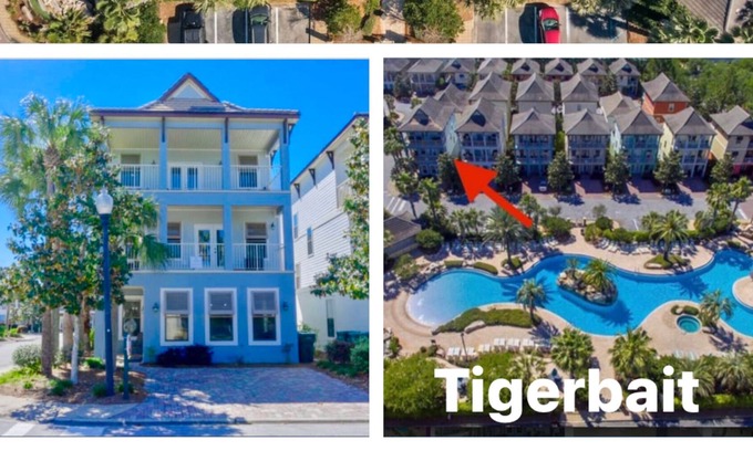 Villages of Crystal Beach House | Avail 7/15/5bd -4b/On Lagoon Pool/ Free Shuttle to Beach/16p