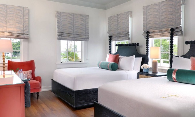 Uptown - Upper Duval Hotel | Avalon 2 Queen Room at Southernmost Beach Resort – 3 Onsite Pools & Beach Access