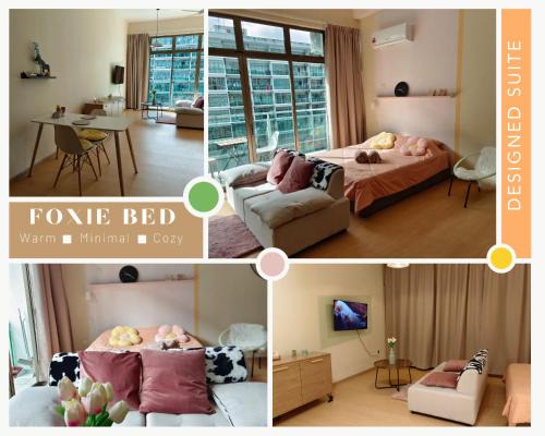 Taman Mount Austin Apartment | Balcony Suite Palazio Mount Austin by Foxie Bed