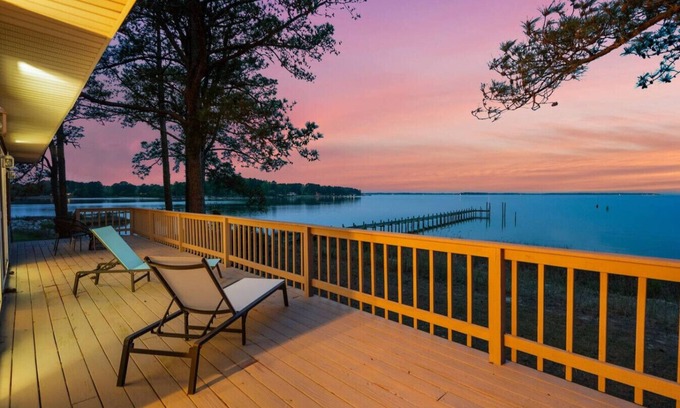 Hudgins House | Bayfront Escape, Private Dock, Large Deck, and Views!