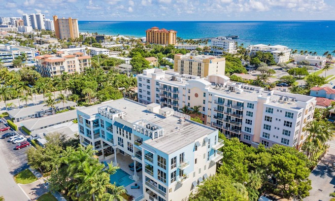 Deerfield Beach Condo | Beach Corner Penthouse Water Views on Both Sides Steps to Ocean