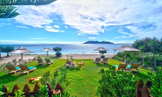 Vasilikos Villa | Beach front "Andriana Villa" with mini pool and spa