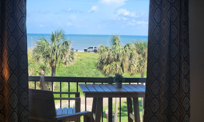 Galveston Condo | Beach Hideaway, Ocean views, King bed, Dogs OK