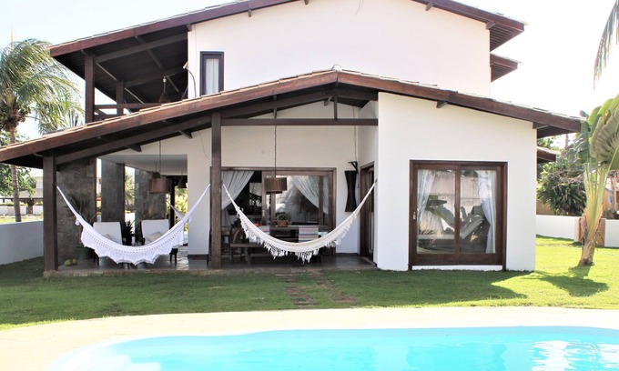 Canto do Mar House | Beach house - 2 plots/4 suites/large green area/swimming pool/barbecue area