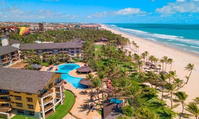 Porto das Dunas Apartment | Beach Park Suítes Resort - PÉ NA Areia e Vista MAR