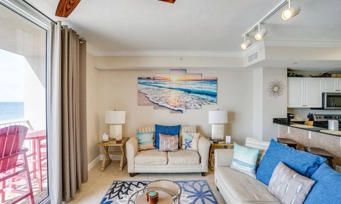 Panama City Beach Condo | Beachfront Convenient Unit #204!