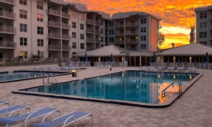 New Smyrna Beach Condo | BEACHFRONT COMPLEX FULLY RENOVATED 2025 n2 BED 2 BATH 2 POOLS & 2 KIDDIE POOLS