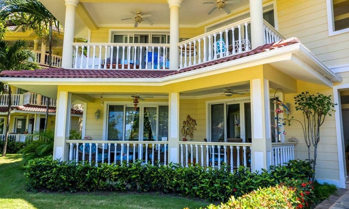 Playa Chiquita Apartment | Beachfront condo in downtown Sosua, guest-friendly, sea views