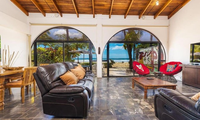 Playa Grande Villa | Beachfront Home Enjoy in Family at VILLA SIEMPRE Sand in your feet Surf and relax