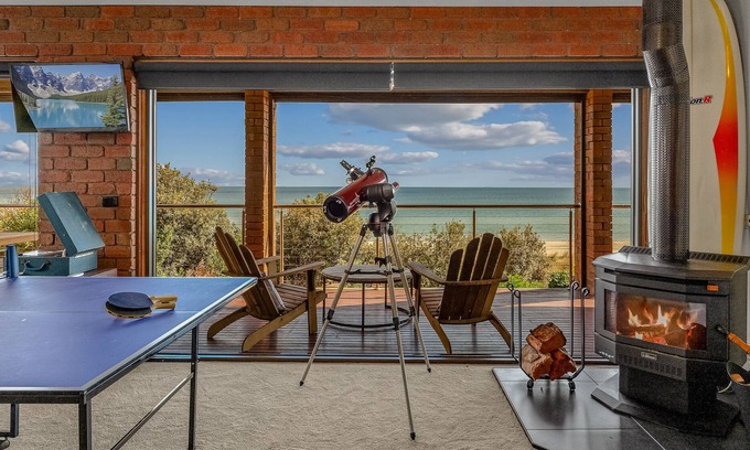 Chelsea House | Beachfront home with direct beach access and 180 degree bay views!