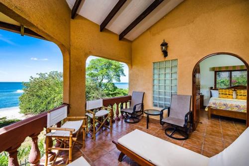 Playa Langosta Apartment | Beachfront Ocean View Terrace Right On The Beach