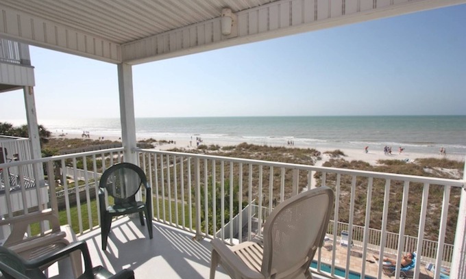 Indian Rocks Beach Condo | Beachfront, Private Elevator, Pool, Grill, Covered Parking, FREE Activities! ~ Sea Isles #M