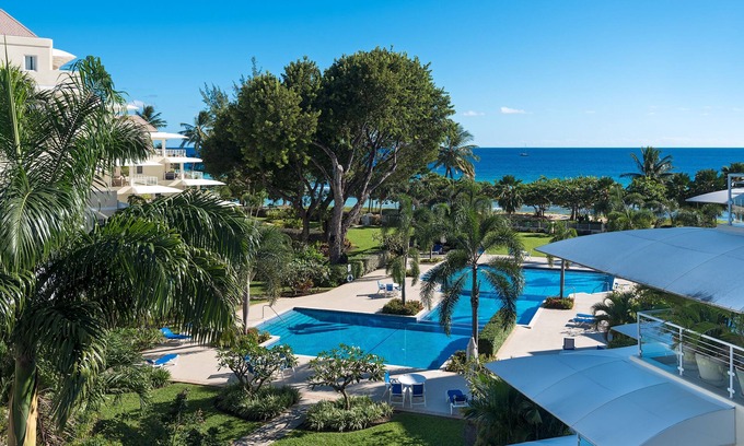 Saint Matthias Condo | Beachfront Two Bedroom Condo, Onsite Gym, Three Pools and Security